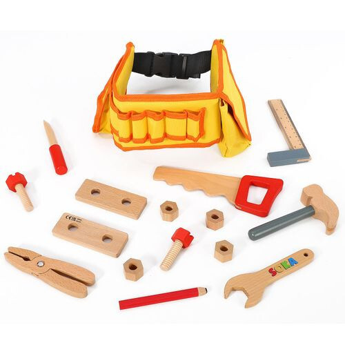 Wooden carpenter tool belt - carpenter's,